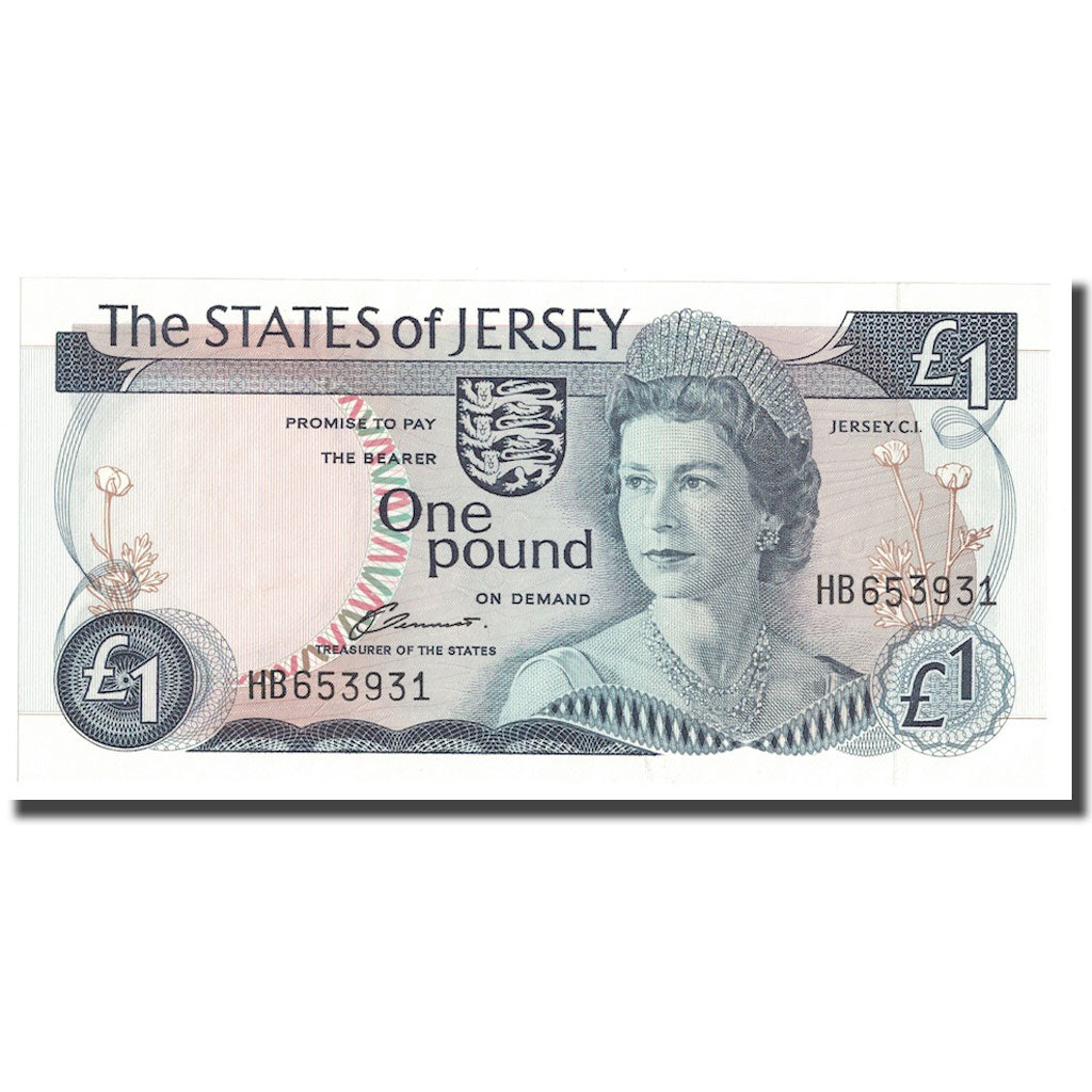 Banknote, Jersey, 1 Pound, Undated (1976-1988), KM:11a, UNC(65-70)