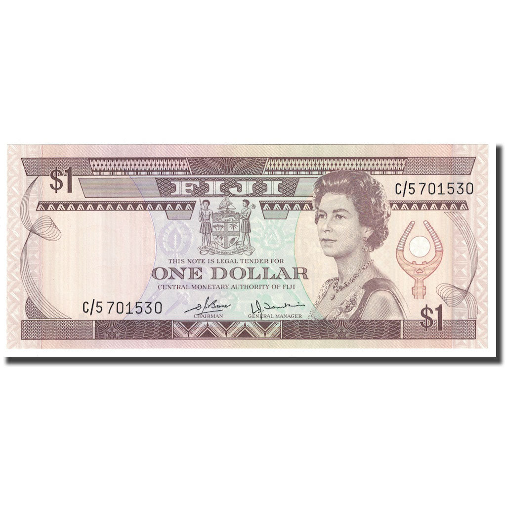 Geldschein, Fiji, 1 Dollar, Undated (1974), KM:71b, UNZ