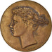 France, Medal, Alliance française, Marianne, Belmondo, AU(50-53), Copper Gilt