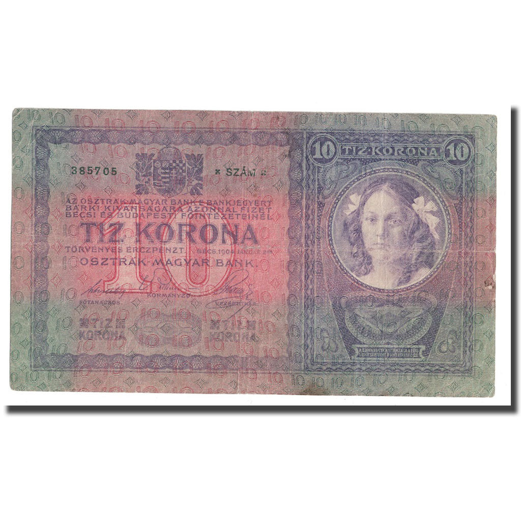 Geldschein, Österreich, 10 Kronen, 1904, 1904-01-02, KM:9, SGE