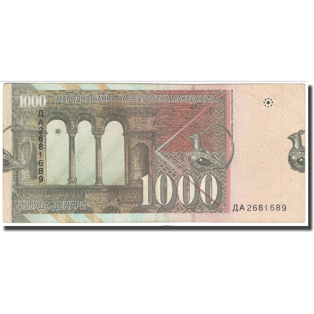 Banconote, Macedonia, 1000 Denari, 1996, 1996-09-08, KM:18a, MB+