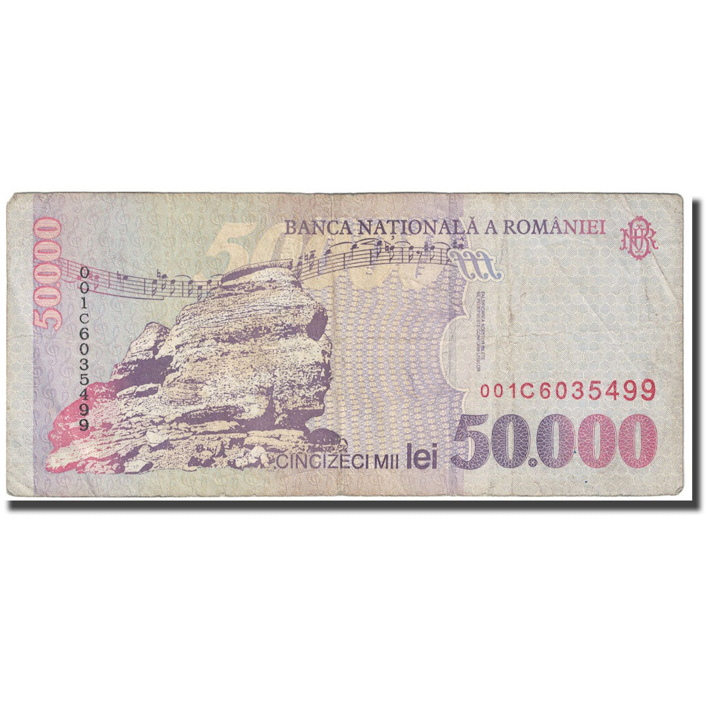 Banknote, Romania, 50,000 Lei, 2000, KM:109Aa, VF(20-25)