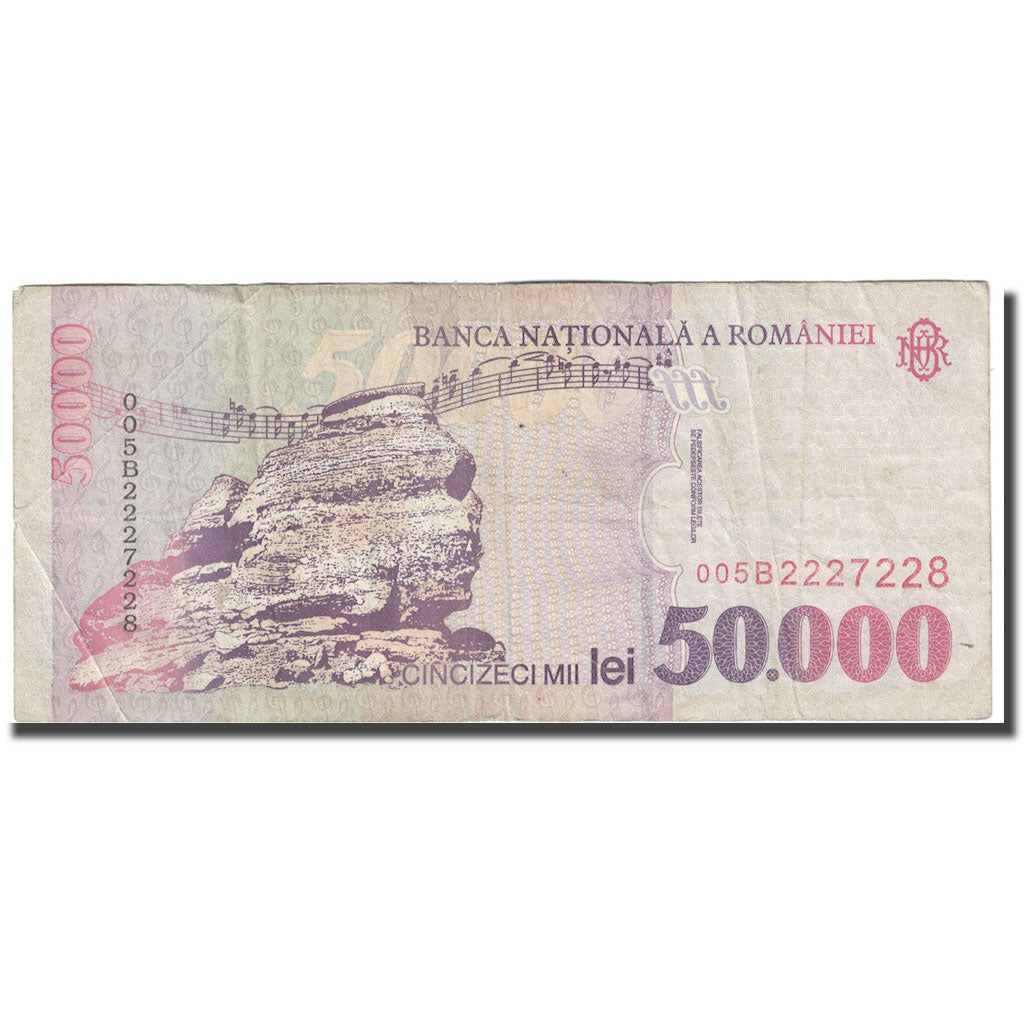 Banknote, Romania, 50,000 Lei, 2000, KM:109Aa, VF(20-25)