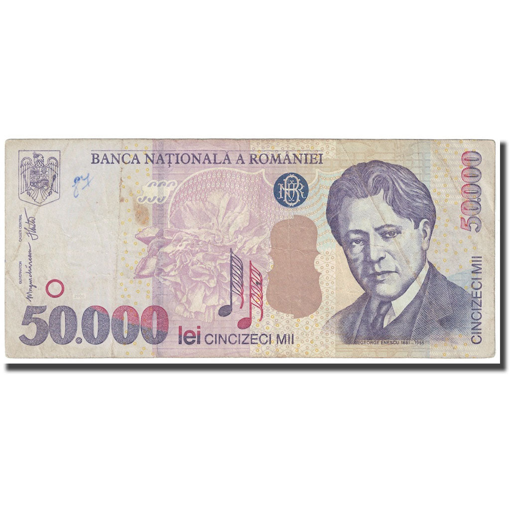 Geldschein, Rumänien, 50,000 Lei, 2000, KM:109Aa, S