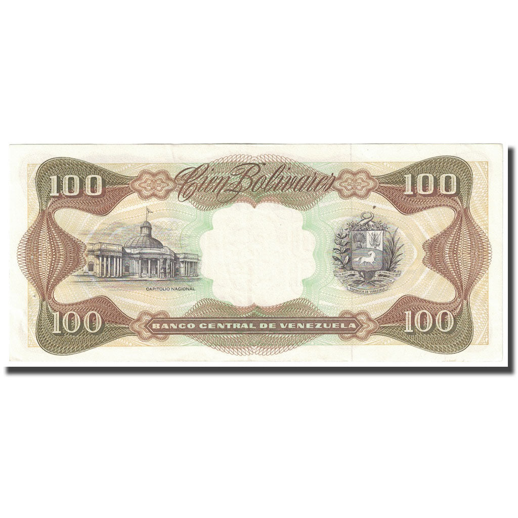 Banknot, Venezuela, 100 Bolivares, 1992, 1992-05-12, KM:66d, UNC(60-62)