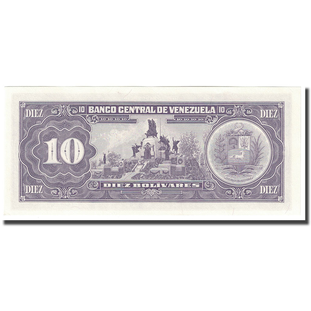 Banknote, Venezuela, 10 Bolívares, 1992, 1992-12-08, KM:61c, UNC(64)