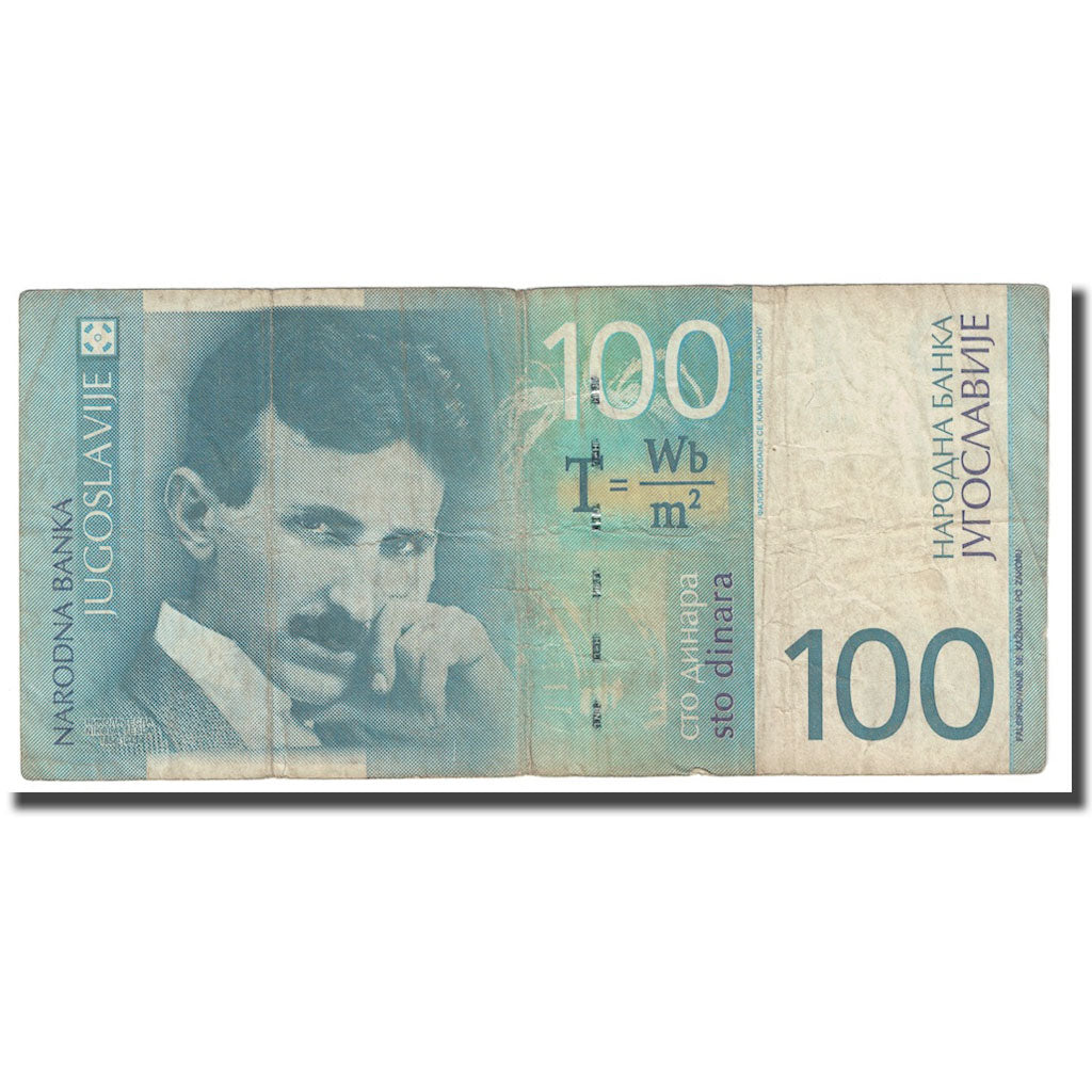 Geldschein, Jugoslawien, 100 Dinara, 2000, KM:156a, SGE+
