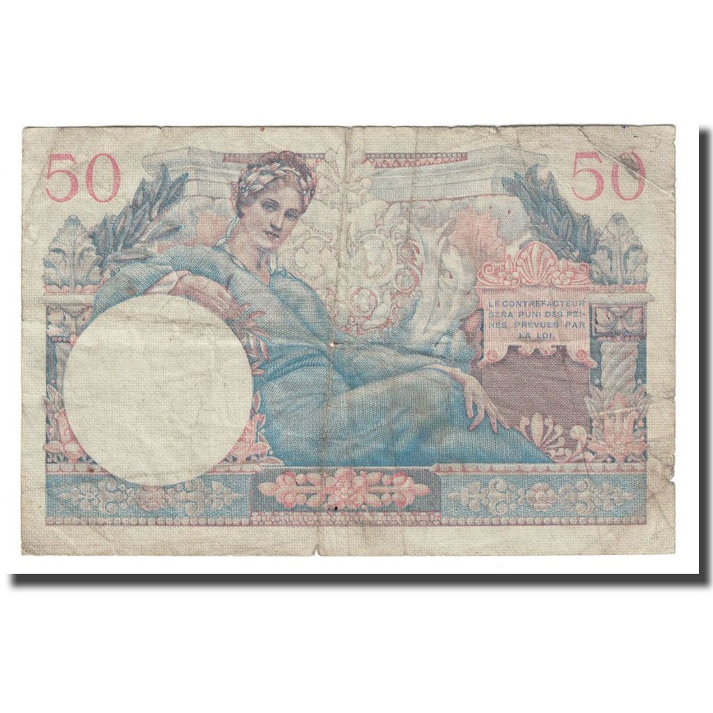 Francia, 50 Francs, 1947 French Treasury, 1947, MB, Fayette:31.1, KM:M8