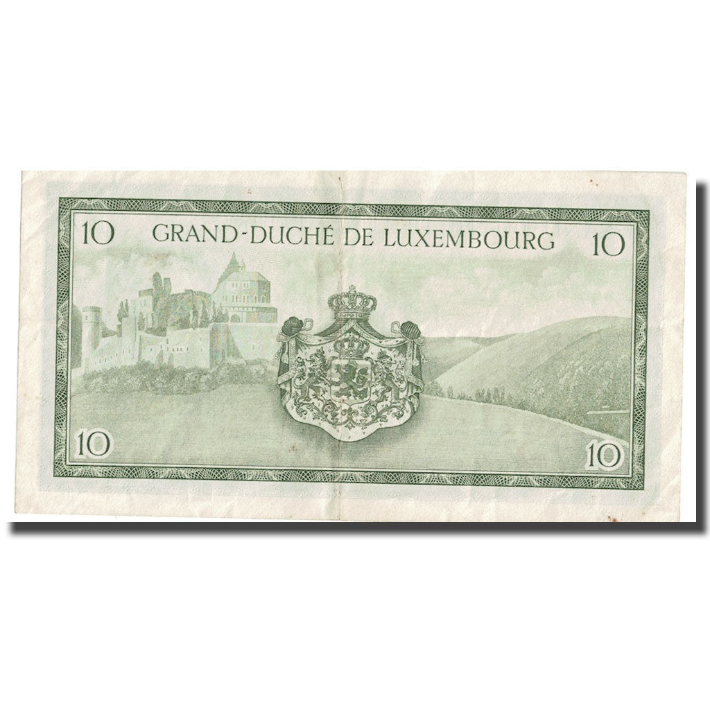 Banconote, Lussemburgo, 10 Francs, Undated (1954), KM:48a, BB+