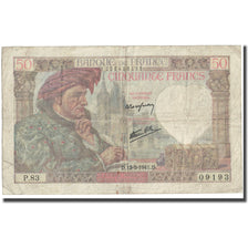 Francia, 50 Francs, Jacques Coeur, 1941, 1941-05-15, RC, Fayette:19.11, KM:93