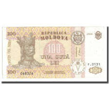 Banknot, Mołdawia, 100 Lei, 2008, KM:15b, EF(40-45)