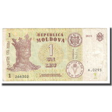 Banconote, Moldava, 1 Leu, 2015, B+
