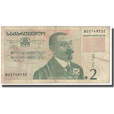 Banconote, Georgia, 2 Lari, 1995, KM:54, B+