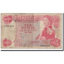 Banconote, Mauritius, 10 Rupees, Undated (1967), KM:31a, B