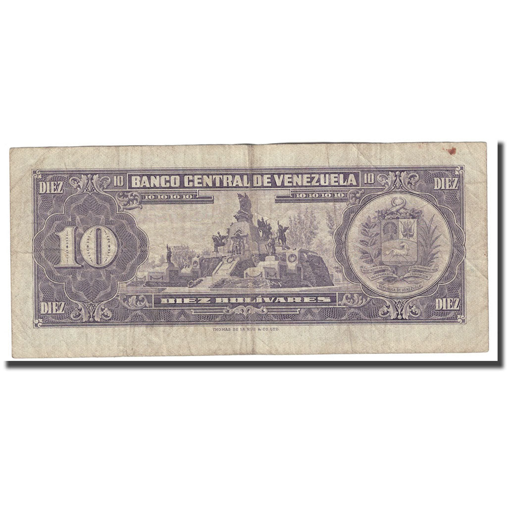 Billete, 10 Bolívares, 1968, Venezuela, 1968-03-05, KM:45e, RC+