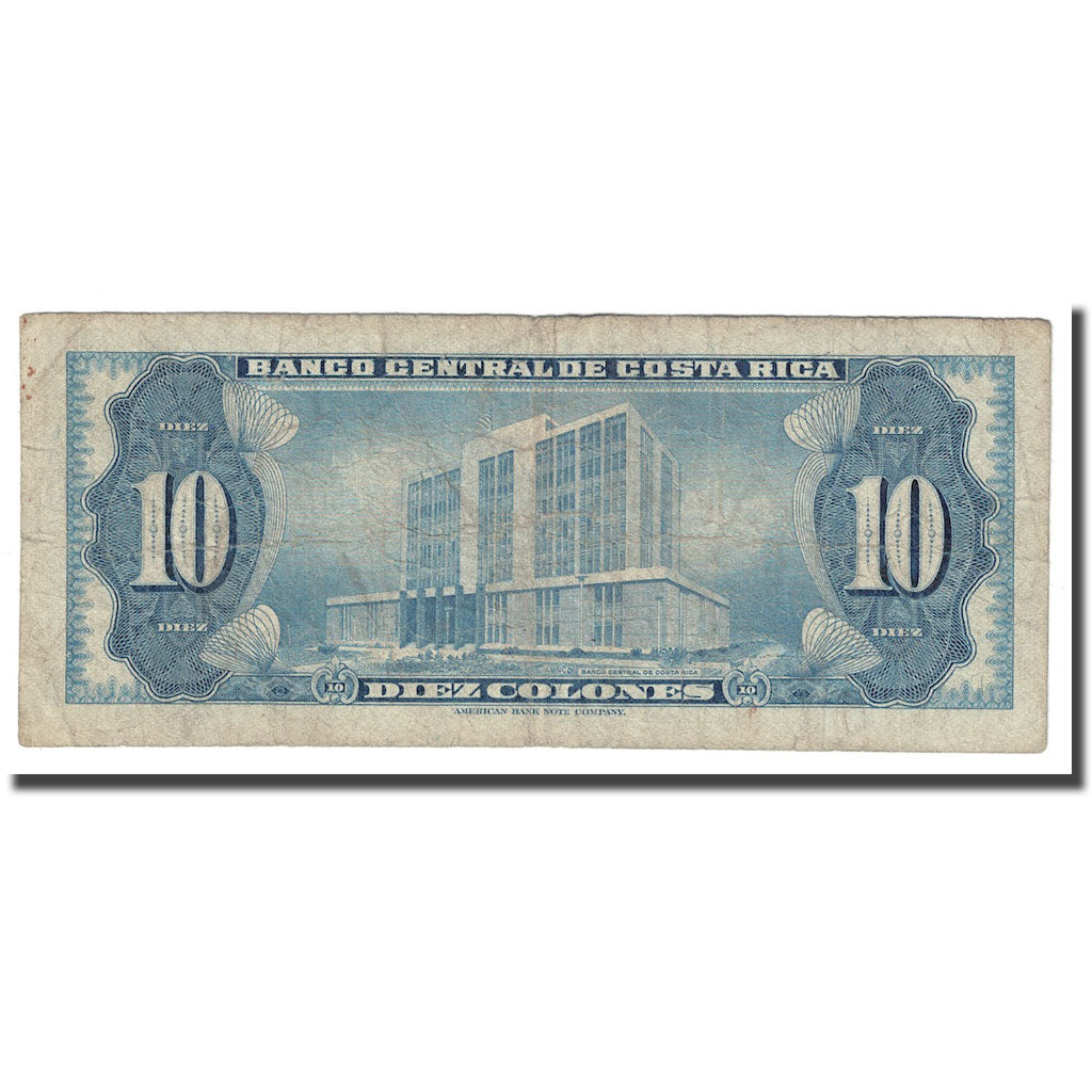 Billet, Costa Rica, 10 Colones, 1970-06-30, KM:230b, B