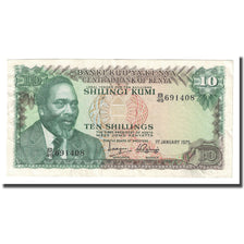 Geldschein, Kenya, 10 Shillings, 1975, 1975-01-01, KM:12b, SS