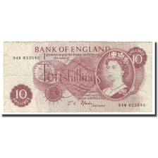 Banconote, Gran Bretagna, 10 Shillings, 1966-1970, KM:373c, MB