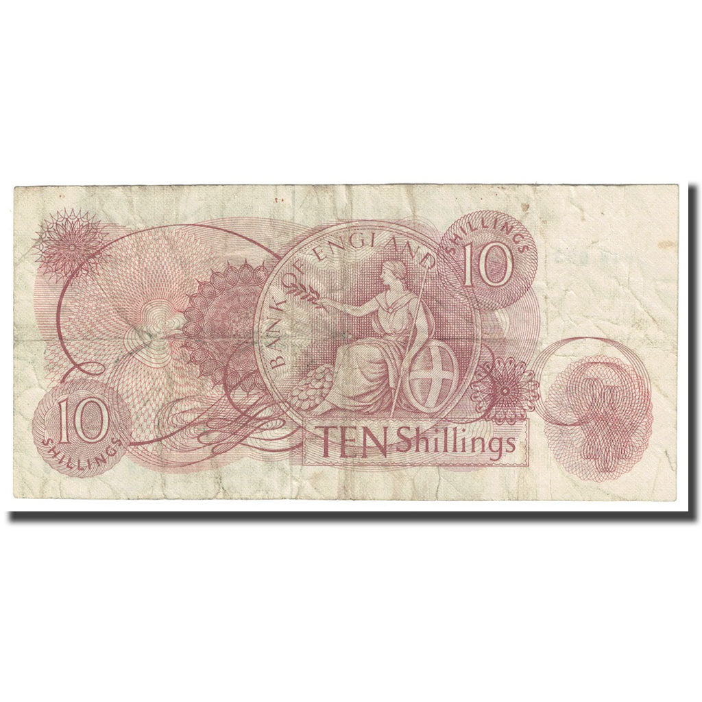 Banconote, Gran Bretagna, 10 Shillings, 1966-1970, KM:373c, MB