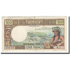 Banconote, Tahiti, 100 Francs, Undated (1973), KM:24b, MB+