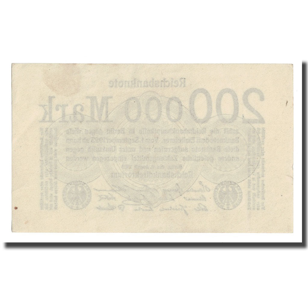 Banconote, Germania, 200,000 Mark, 1923, 1923-08-09, KM:100, BB