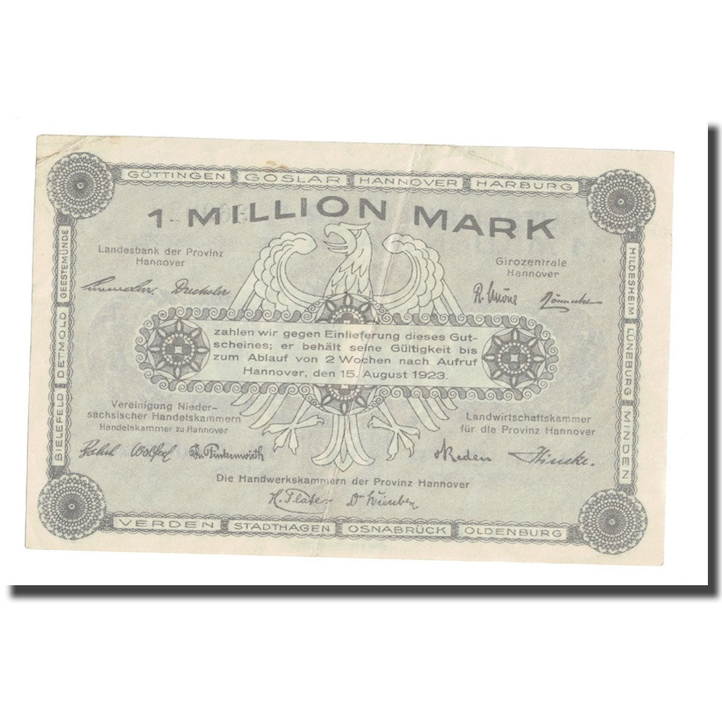 Billet, Allemagne, 1 Million Mark, 1923, 1923-08-15, KM:S1101, TTB+