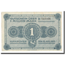 Billet, Allemagne, 1 Million Mark, 1923, 1923-08-15, KM:S1101, TTB