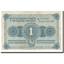 Billet, Allemagne, 1 Million Mark, 1923, 1923-08-15, KM:S1101, TB