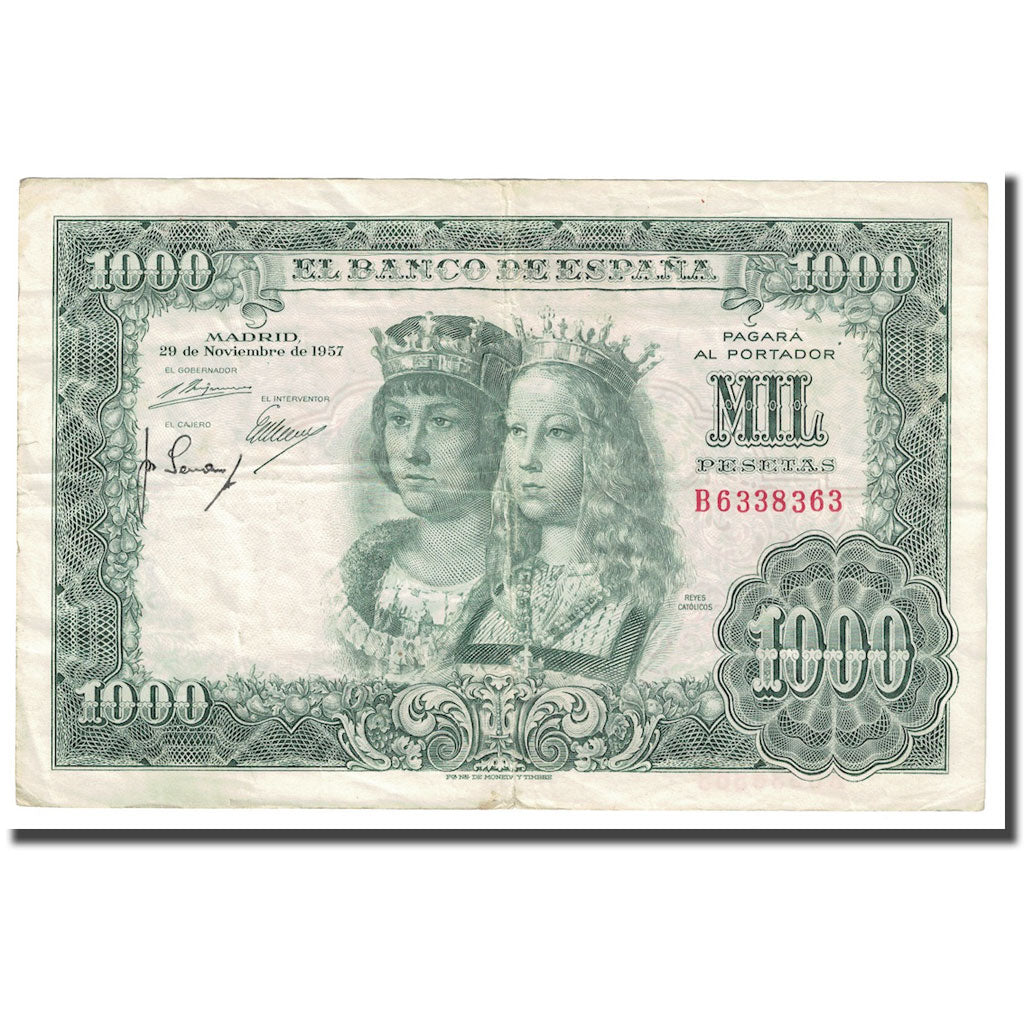Billet, Espagne, 1000 Pesetas, 1957, 1957-11-29, KM:149a, TB