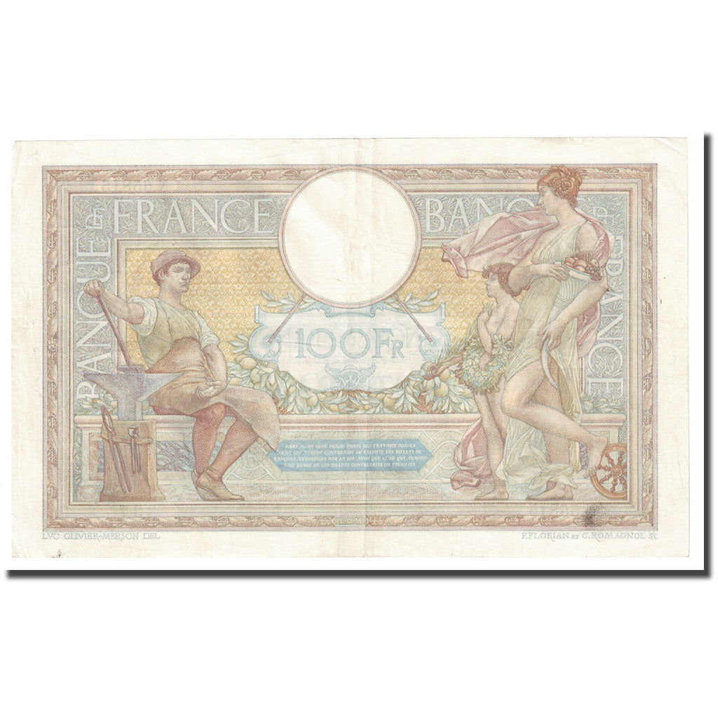 Francia, 100 Francs, Luc Olivier Merson, 1937, 1937-10-21, BB, Fayette:25.03