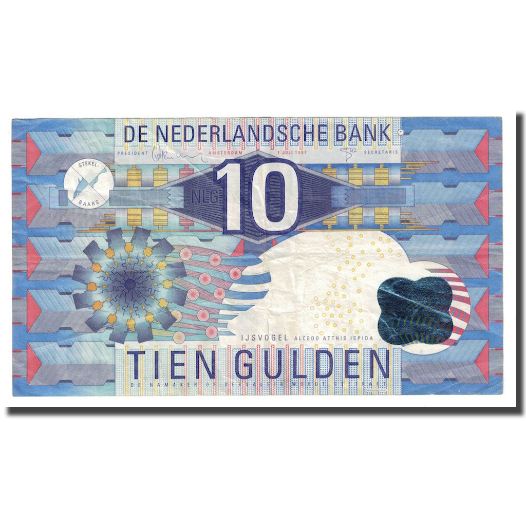 Banconote, Paesi Bassi, 10 Gulden, 1997, KM:99, MB+