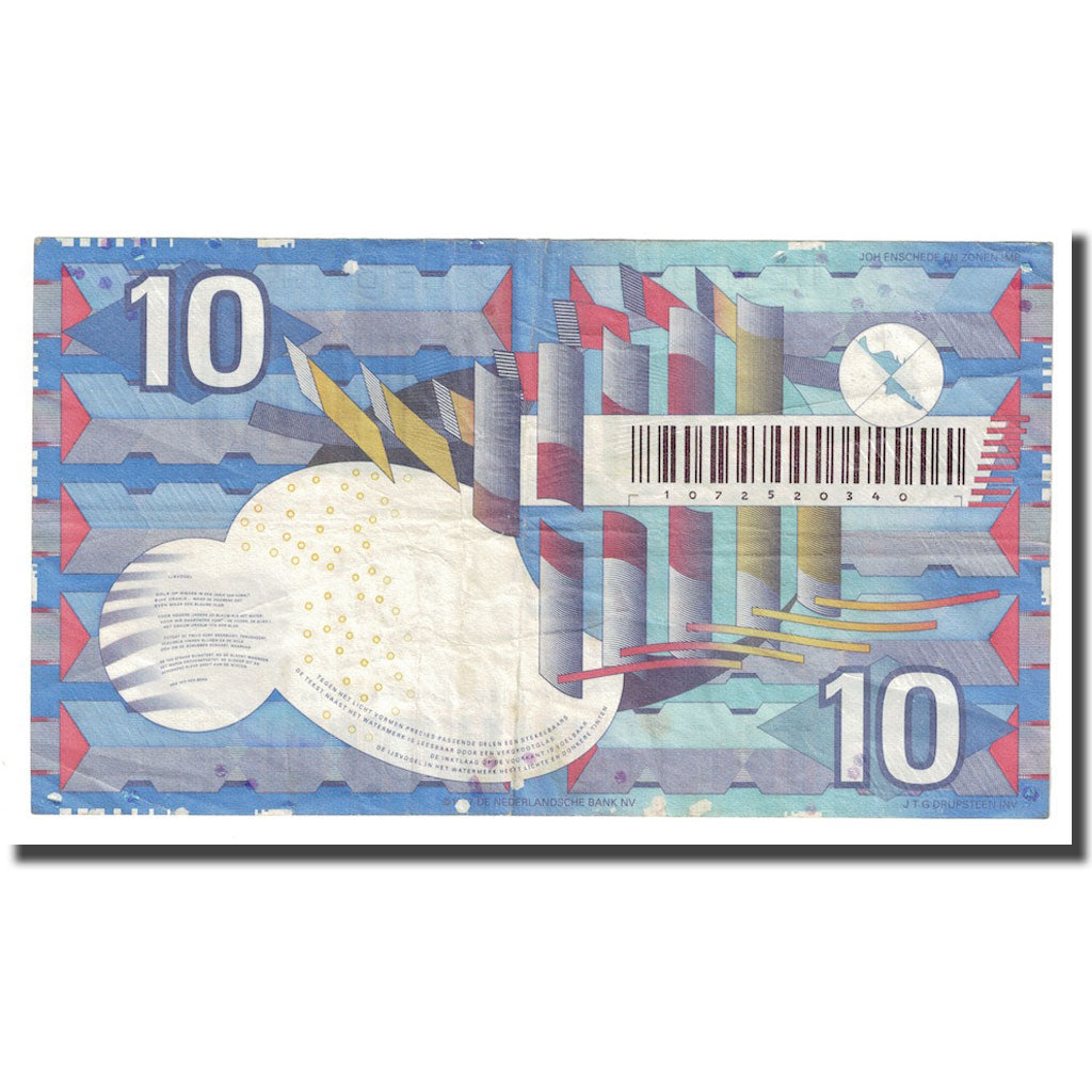 Banconote, Paesi Bassi, 10 Gulden, 1997, KM:99, MB+
