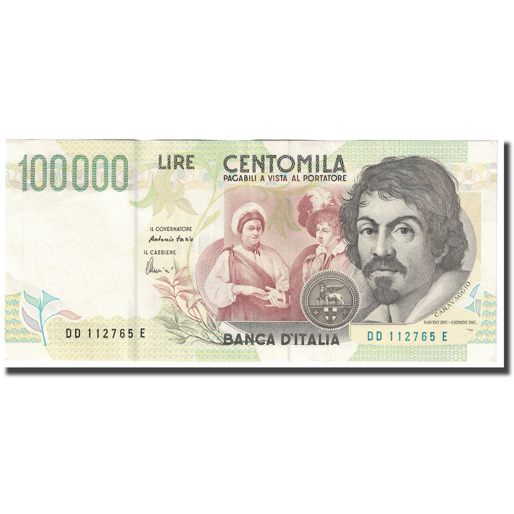 Banknote, Italy, 100,000 Lire, 1994, 1994-05-06, KM:117b, AU(55-58)
