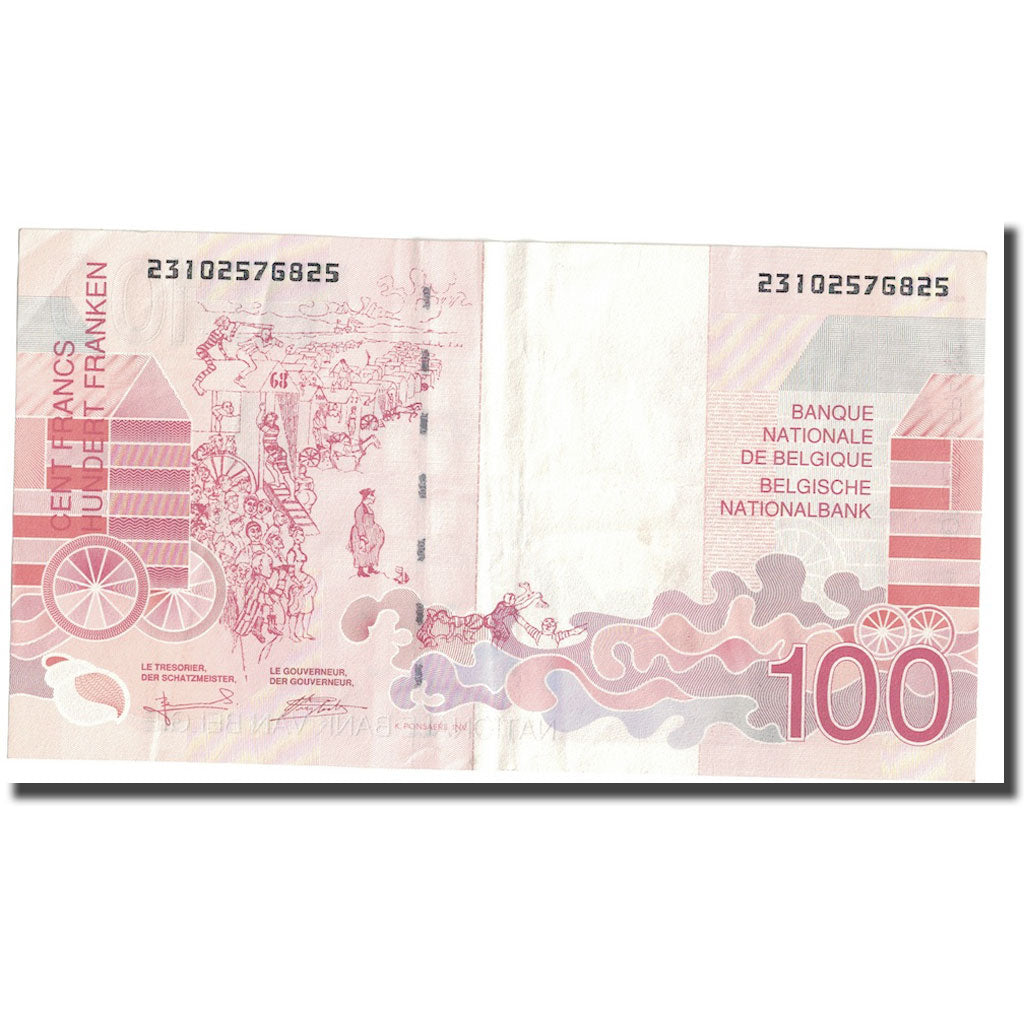 Banconote, Belgio, 100 Francs, Undated (1995-2001), KM:147, BB+