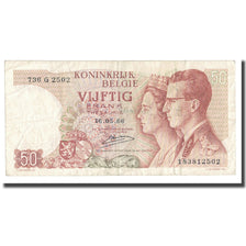 Billet, Belgique, 50 Francs, 1966, 1966-05-16, KM:139, B+