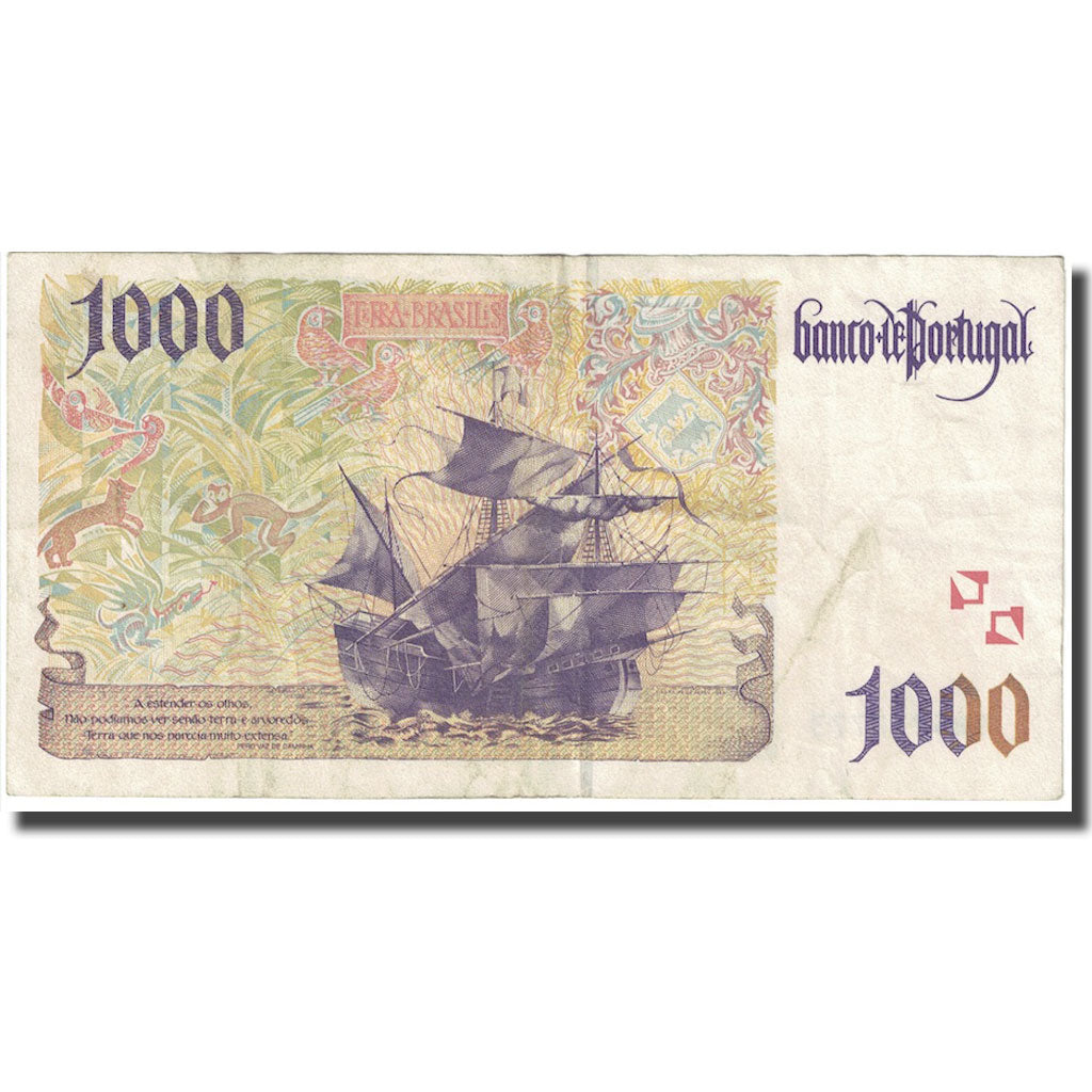 Billet, Portugal, 1000 Escudos, 1998, 1998-03-12, KM:188b, B+