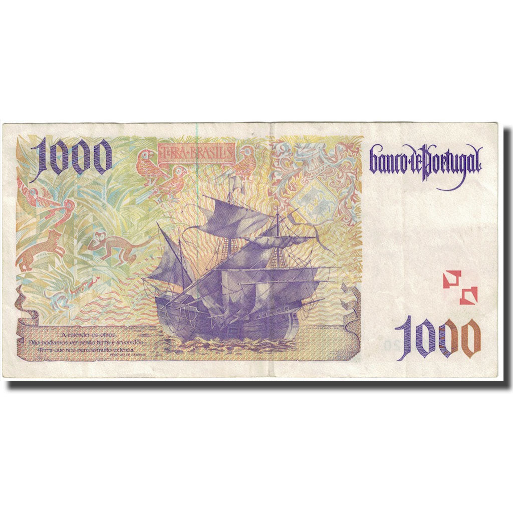 Banknot, Portugal, 1000 Escudos, 1996, 1996-10-31, KM:188b, VF(20-25)