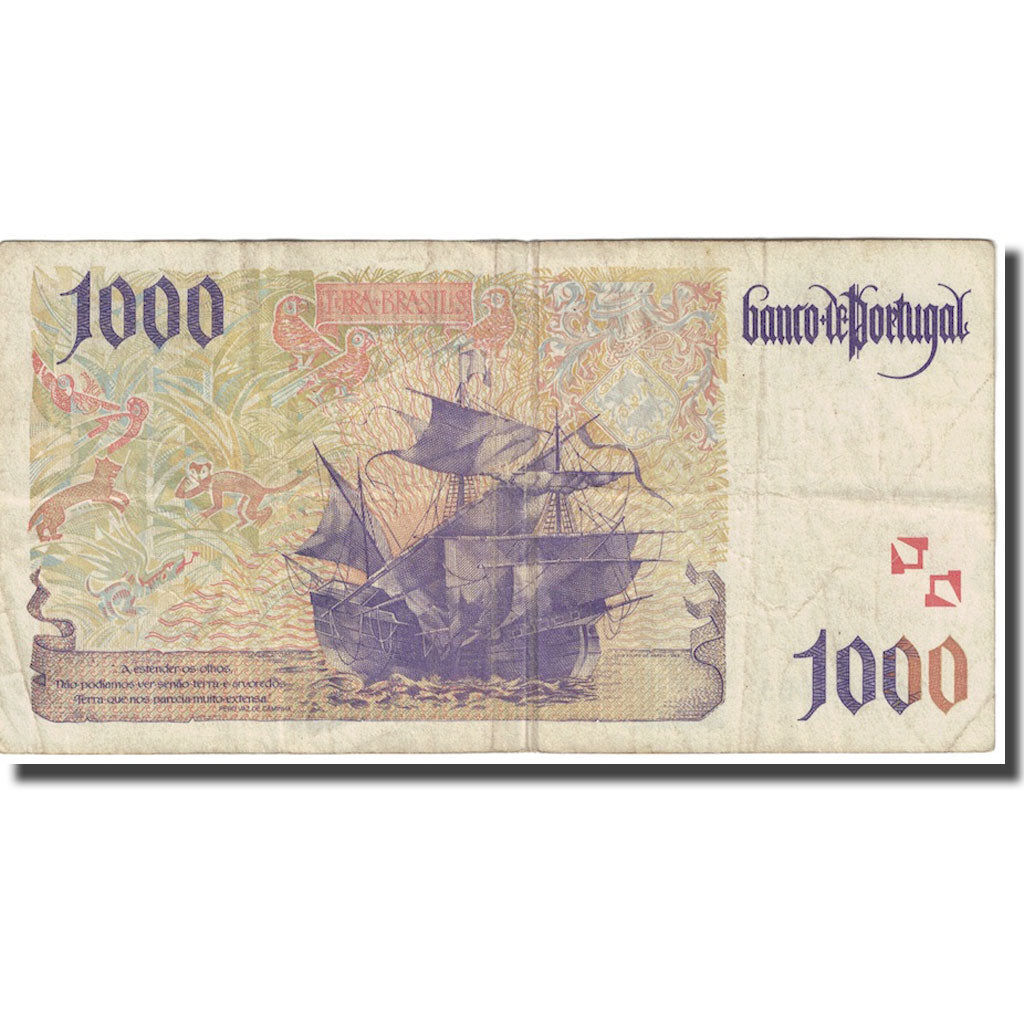 Billete, 1000 Escudos, 1996, Portugal, 1996-10-31, KM:188b, RC+