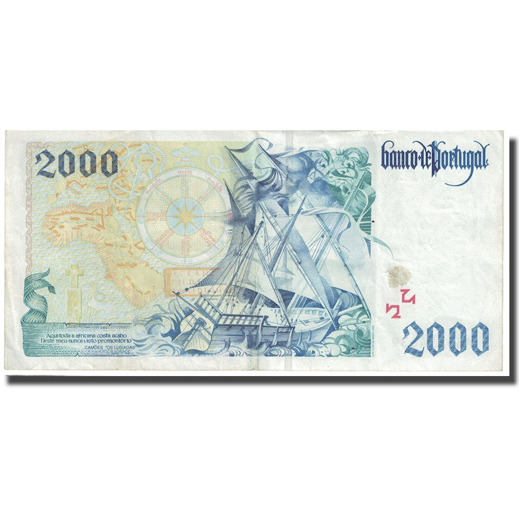 Nota, Portugal, 2000 Escudos, 1997, 1997-07-31, KM:189c, F(12-15)