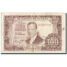 Banknote, Spain, 100 Pesetas, 1953, 1953-04-07, KM:145a, VF(20-25)