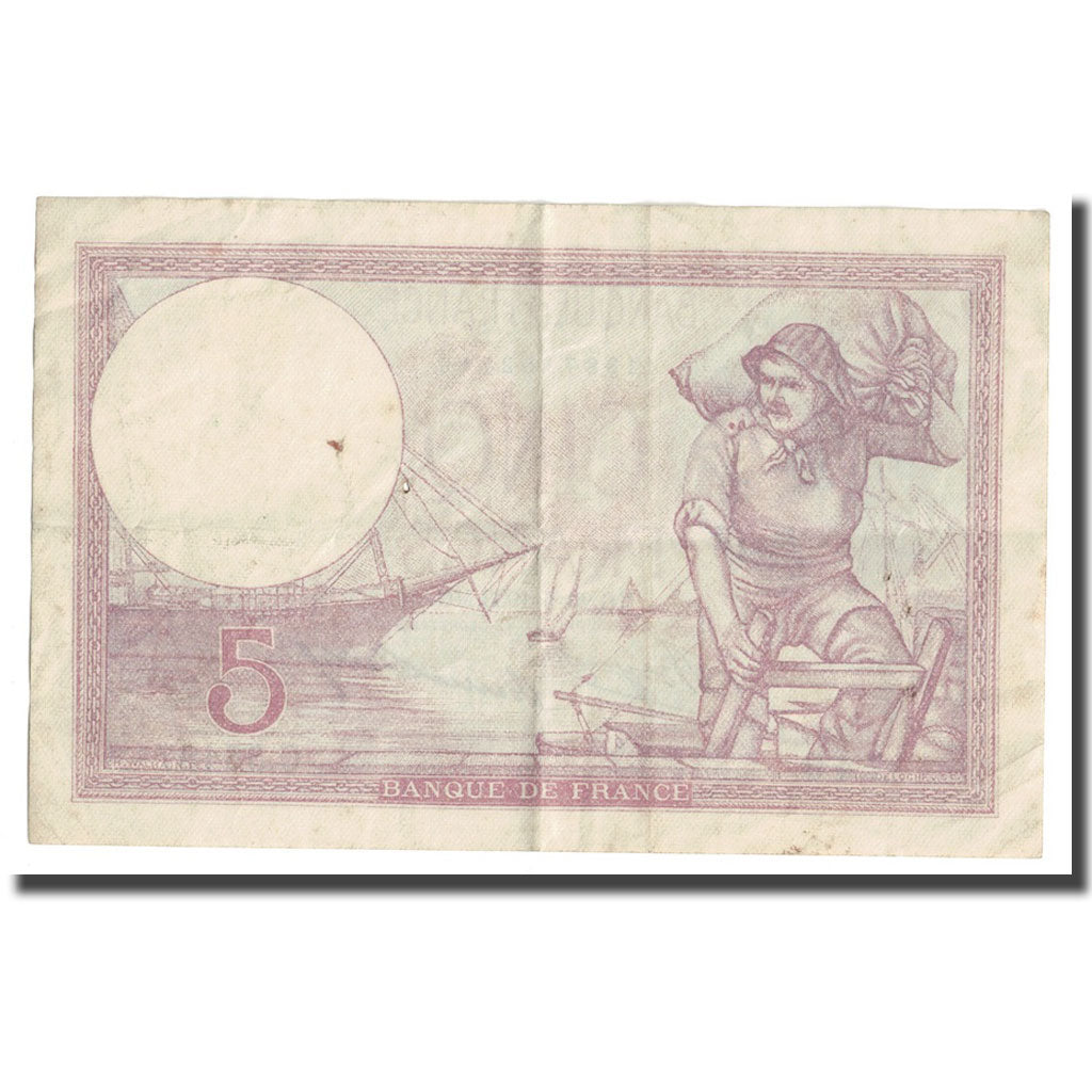 Frankreich, 5 Francs, Violet, 1933, 1933-05-26, SS, Fayette:3.17, KM:72e