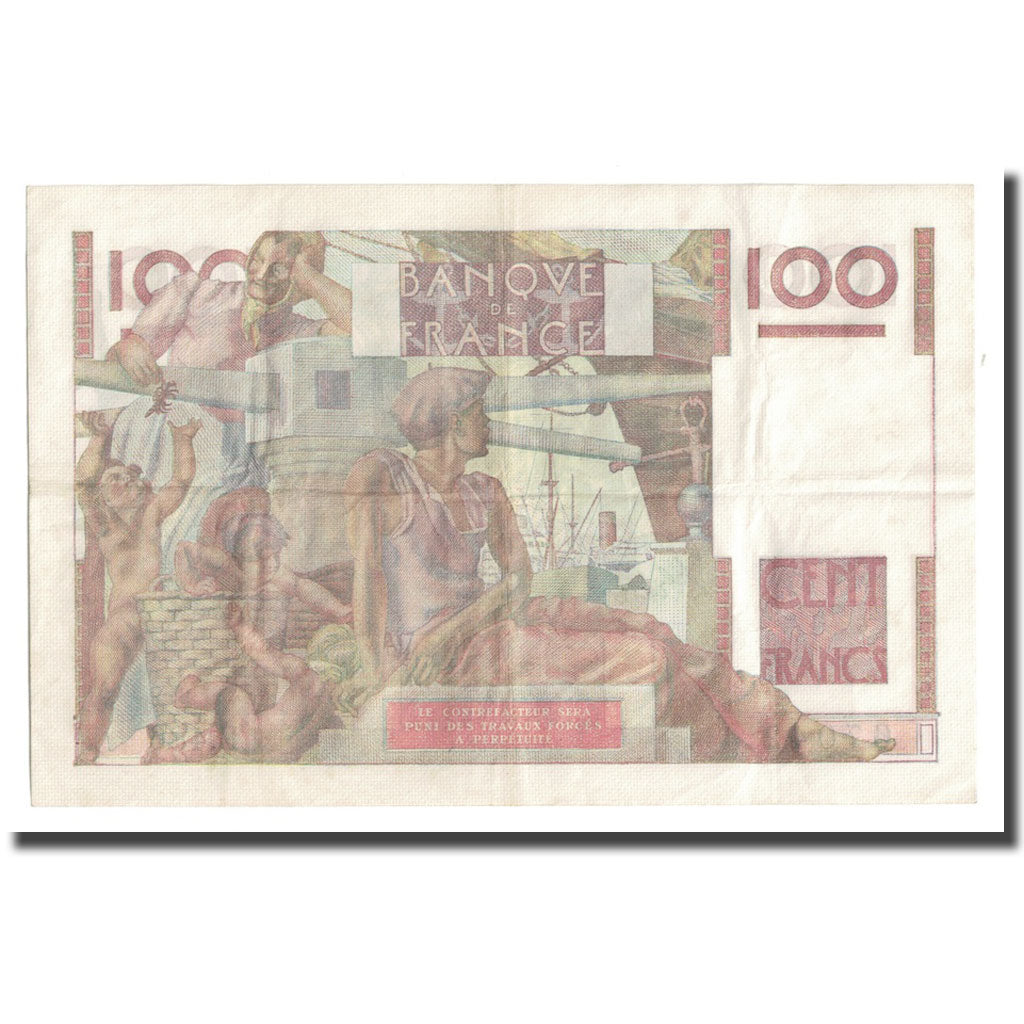 Francia, 100 Francs, Jeune Paysan, 1952, 1952-10-02, BB, Fayette:28.34, KM:128d