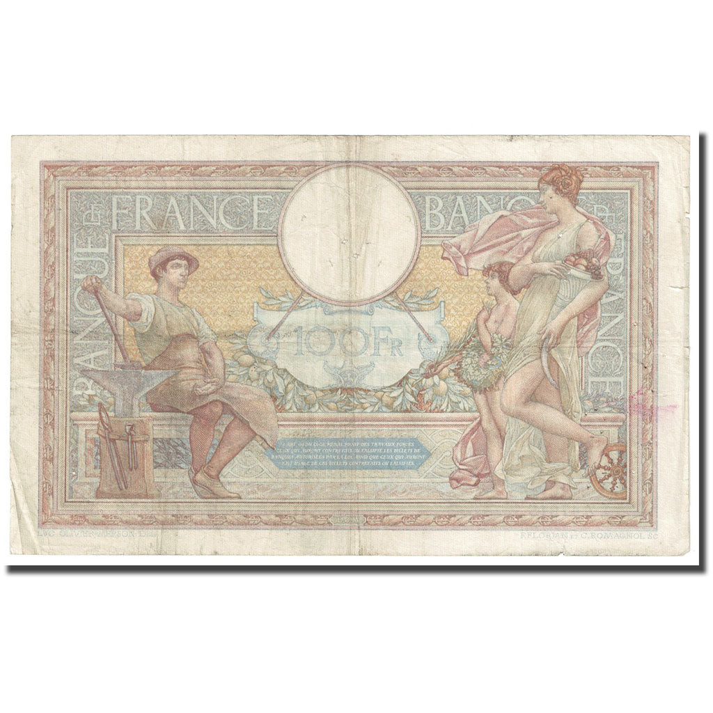 Francja, 100 Francs, Luc Olivier Merson, 1935, 1935-03-28, F(12-15)