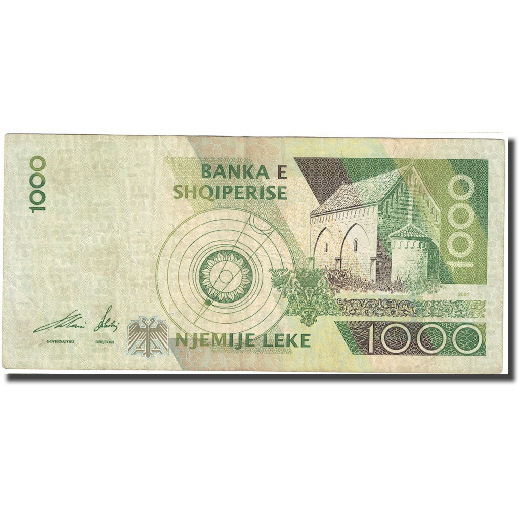 Geldschein, Albania, 1000 Lekë, 2001, KM:69, S