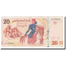 Banconote, Tunisia, 20 Dinars, 2011, 2011-03-20, KM:93, B