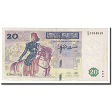 Billet, Tunisie, 20 Dinars, 1992, 1994-11-07, KM:88, B+