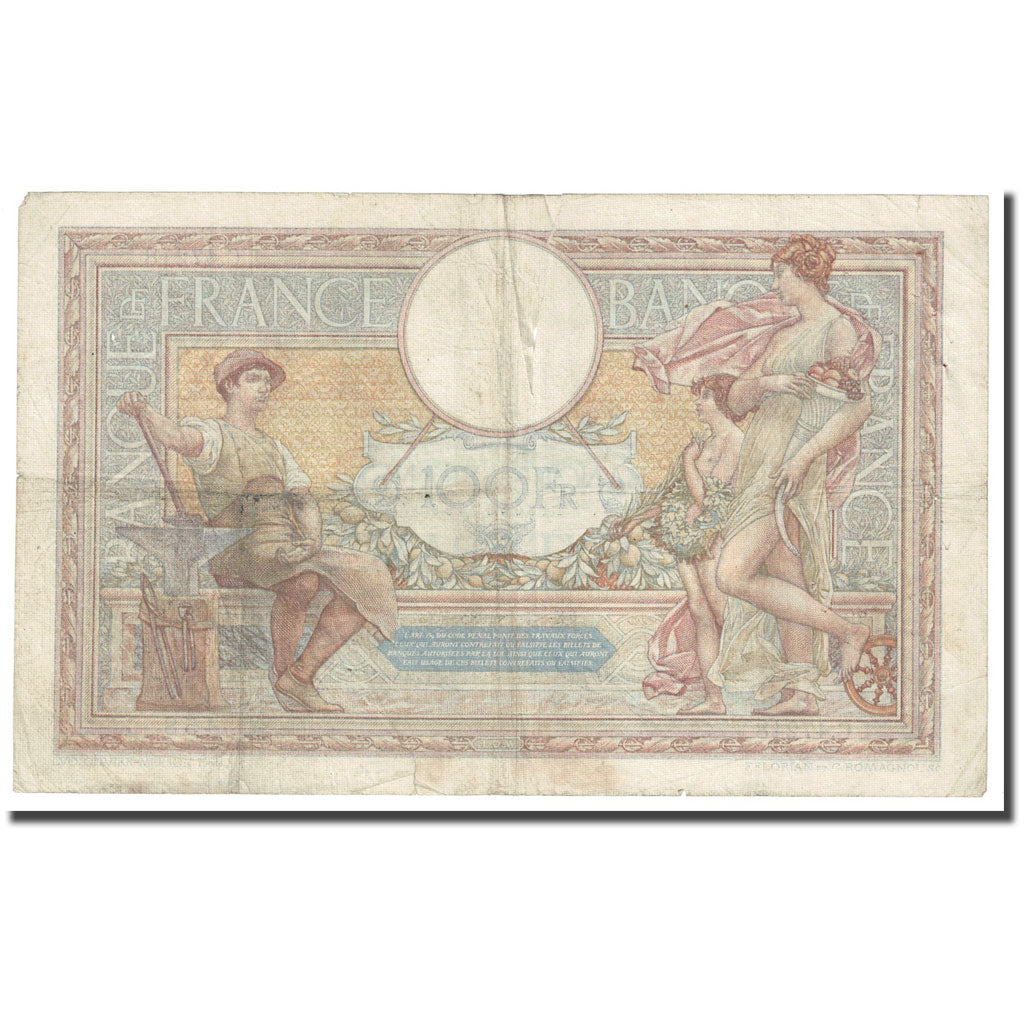 Francia, 100 Francs, Luc Olivier Merson, 1935, 1935-01-17, D+, Fayette:24.14