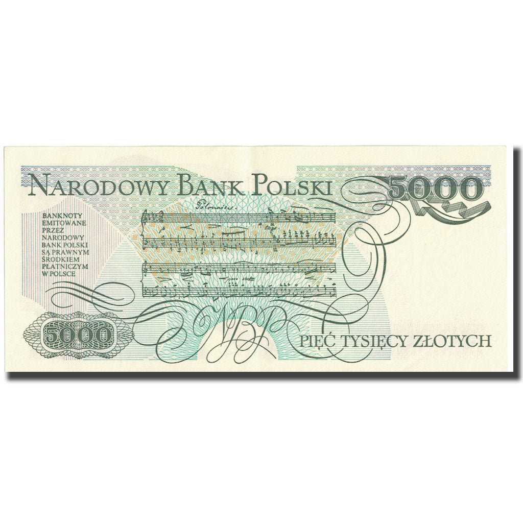 Banconote, Polonia, 5000 Zlotych, 1982, 1982-06-01, KM:150a, FDS