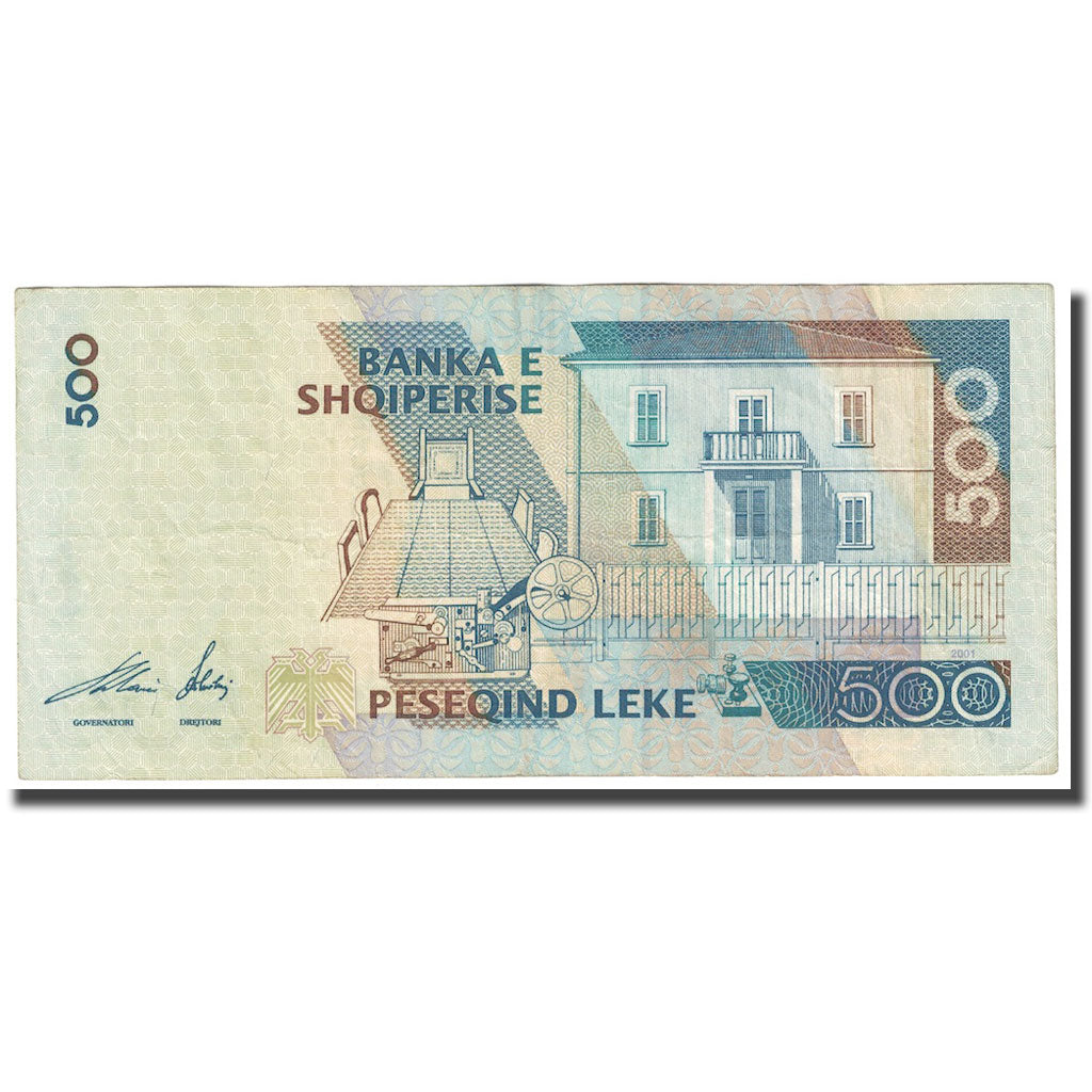 Banconote, Albania, 500 Lekë, 2001, KM:68, BB