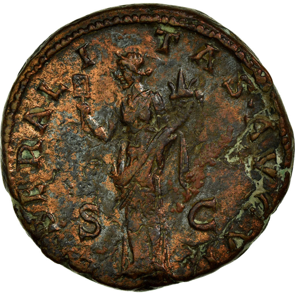 Coin, Hadrian, As, EF(40-45), Copper, Cohen:939